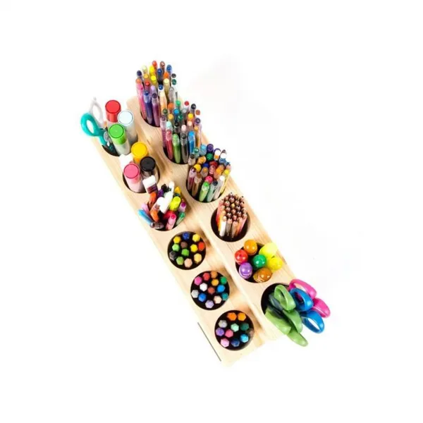 이븐우드 원목 색연필꽂이 롤페이퍼거치대 색연필꽂이 스페셜 우드