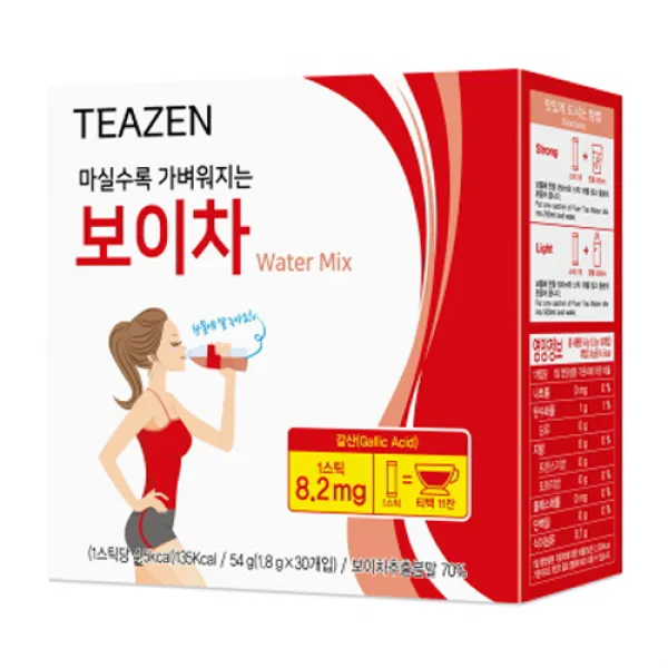 티젠 보이차 워터믹스, 1.8g, 30개