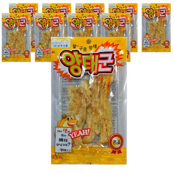삼호식품 양태군 어포스낵, 20g, 10개