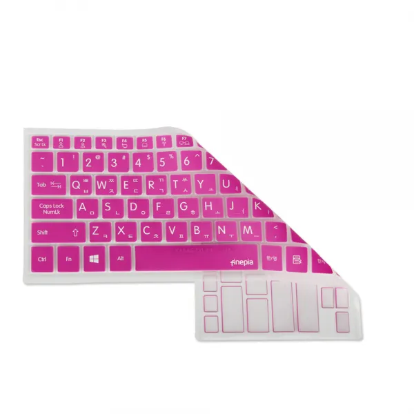 파인피아 LG 그램 울트라PC 시리즈 15Z90N 15ZD90N 노트북용 문자인쇄 키스킨, PINK, 1개