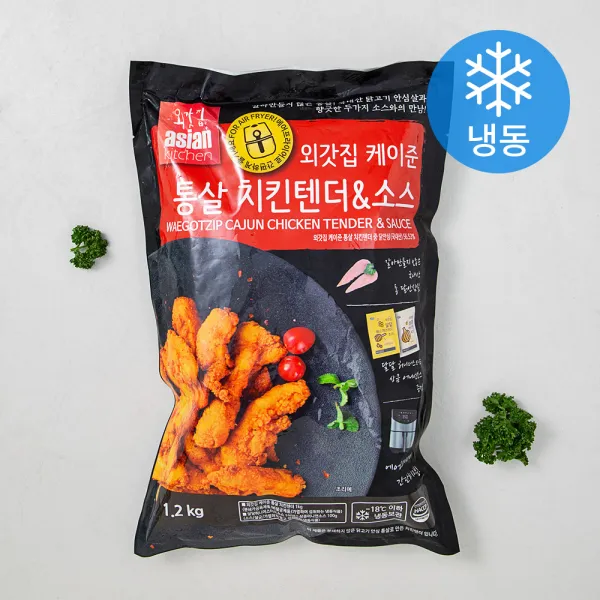 외갓집 케이준 통살치킨텐더 & 소스 (냉동), 1.2kg, 1개