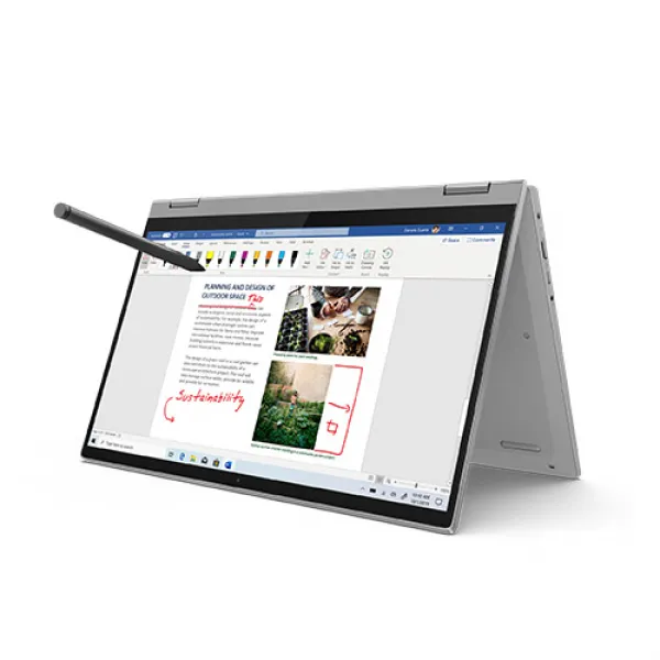 레노버 Flex 5 노트북 Platinum Grey 14ARE R5 W10 (라이젠5-4500U 35.5cm WIN10 Home Radeon Graphics), 포함, NVMe 256GB, 8GB