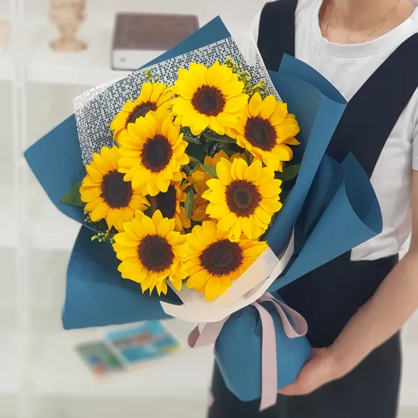 생화 플라워마켓 꽃다발 S, 해바라기