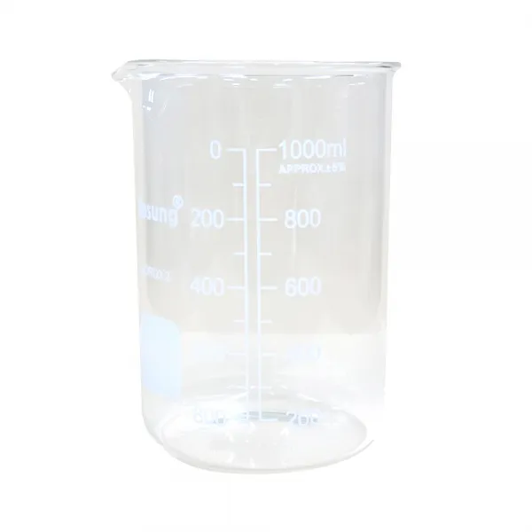 JLS SAMDUK 강화유리 비커, 1000ml, 1개