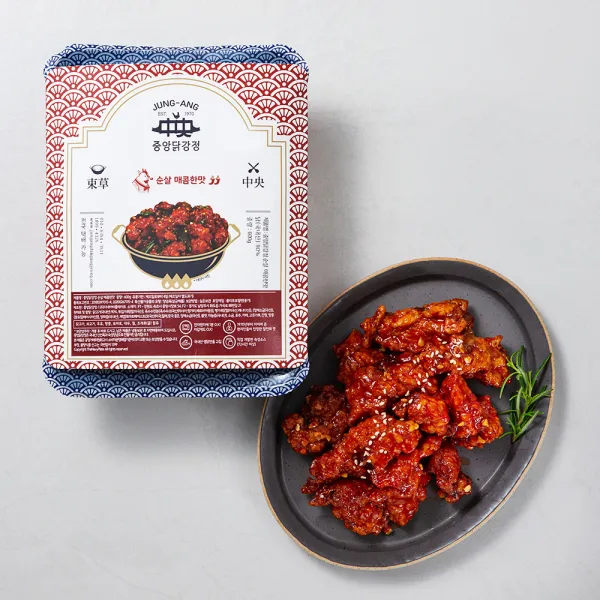 중앙닭강정 순살 매콤한맛, 600g, 1팩