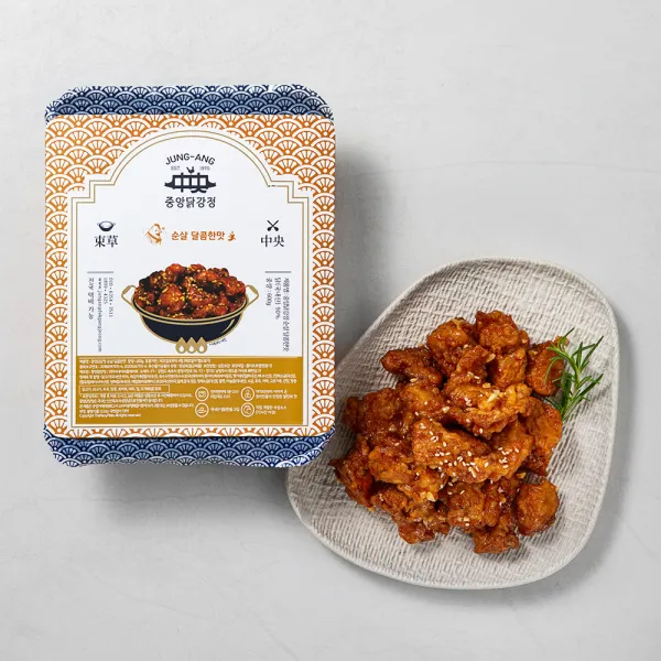 중앙닭강정 순살 달콤한맛, 600g, 1팩