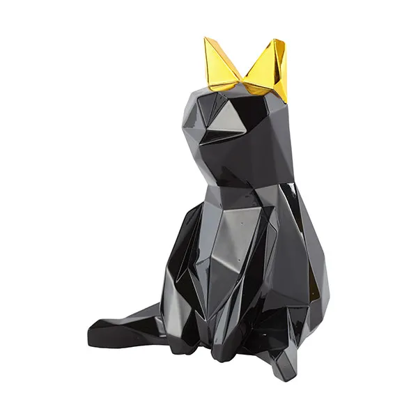 커미 소소한작당 Modern circus series Beautiful Cat 인테리어 장식품, BLACK