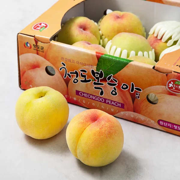 청도 황도복숭아, 1.8kg(6~8과), 1개