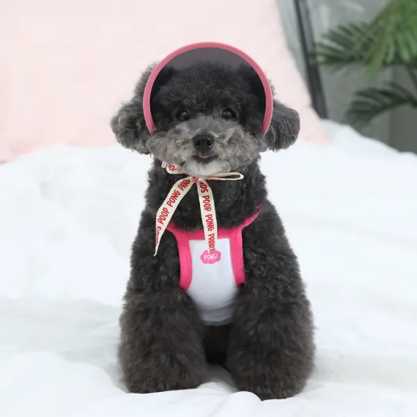 오드스튜디오 또또또 친구들 반려동물 썬캡, 핑크