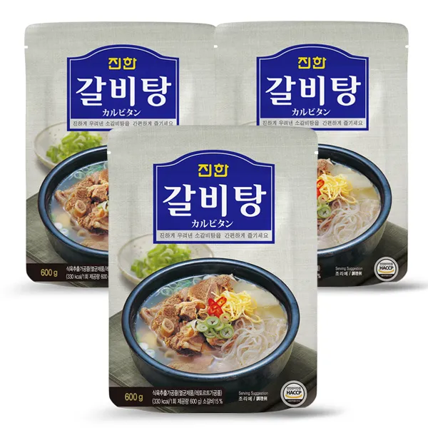 진한 갈비탕 600g 3개