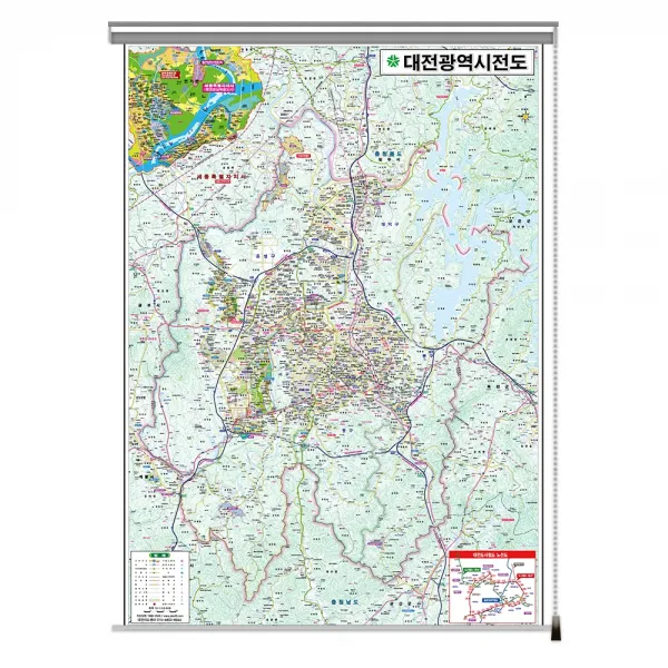 대전광역시전도 롤스크린, 혼합색상