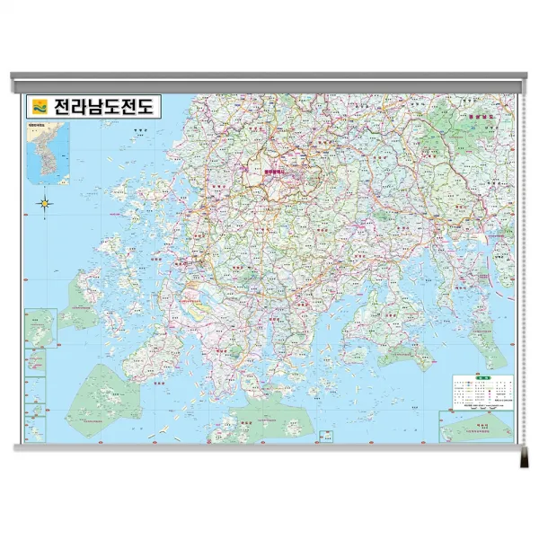 전라남도전도 롤스크린, 혼합색상
