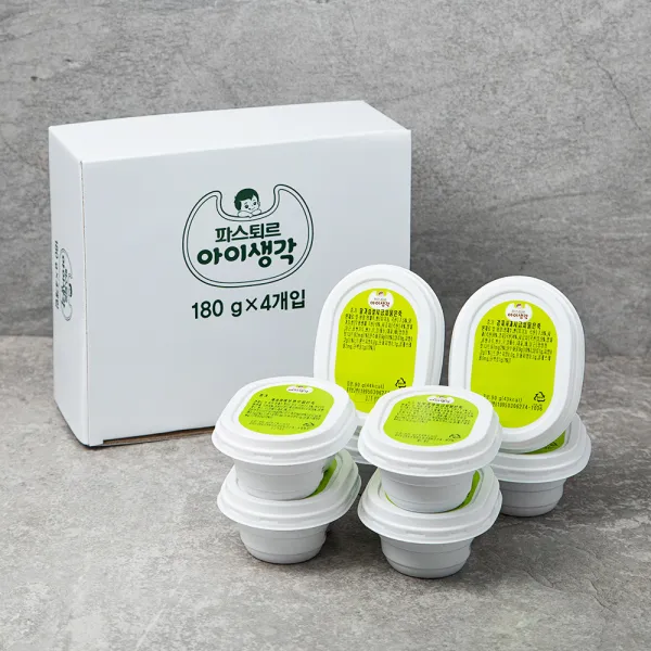 파스퇴르 아이생각 이유식 중기 7~8개월 B세트, 180g, 4개