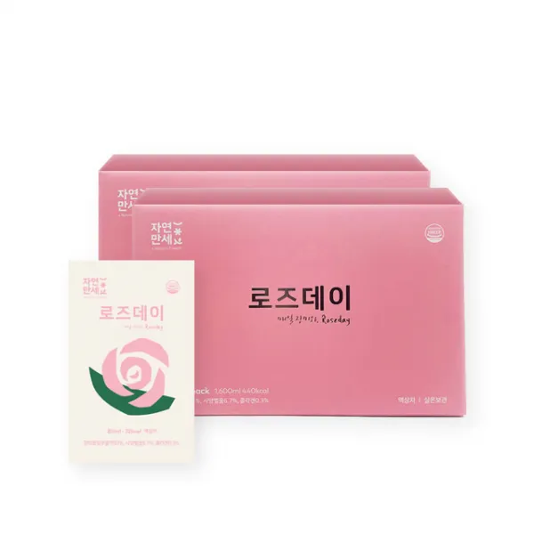 자연만세 매일장미와 로즈데이 장미즙, 80ml, 40개
