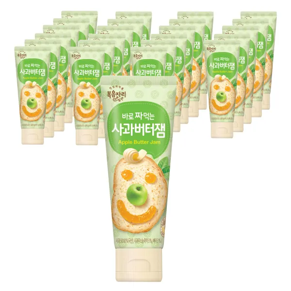 복음자리 바로 짜먹는 사과버터잼 100g 24개