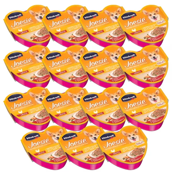비타크래프트 조에시 하트캔 강아지 간식 85g, 치킨 + 당근 + 완두콩 혼합맛, 15개