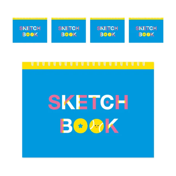뮤엠교육 뮤고랑 스프링 스케치북 5p, 345 x 250 mm, 20매