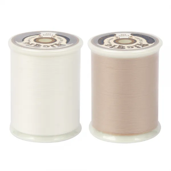 후직스 틱틱 프리미어 인형전용 재봉실 2p 화이트 베이지 1000m
