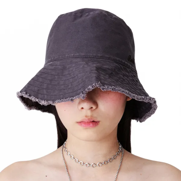 러닝하이 프린지 워싱 버킷햇