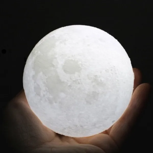 옆동네몰 입체 달 무드등 2색 8cm, 혼합색상