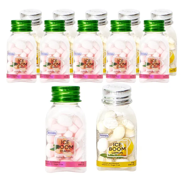 Dosfarm 아이스붐 캔디 레몬향 22g X 6p + 복숭아향 22g X 6p 세트 1세트