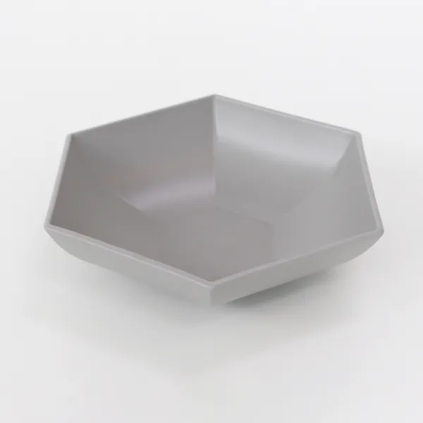 김성훈도자기 시그니처매트 육각 샐러드볼 L 라이트그레이 1개