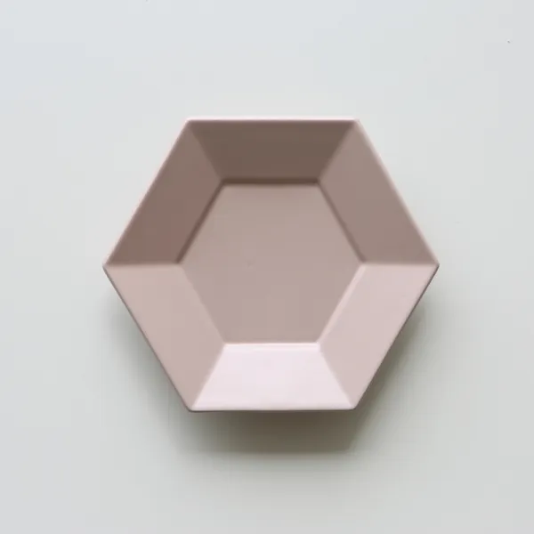 김성훈도자기 시그니처매트 헥사곤 플레이트 인디핑크