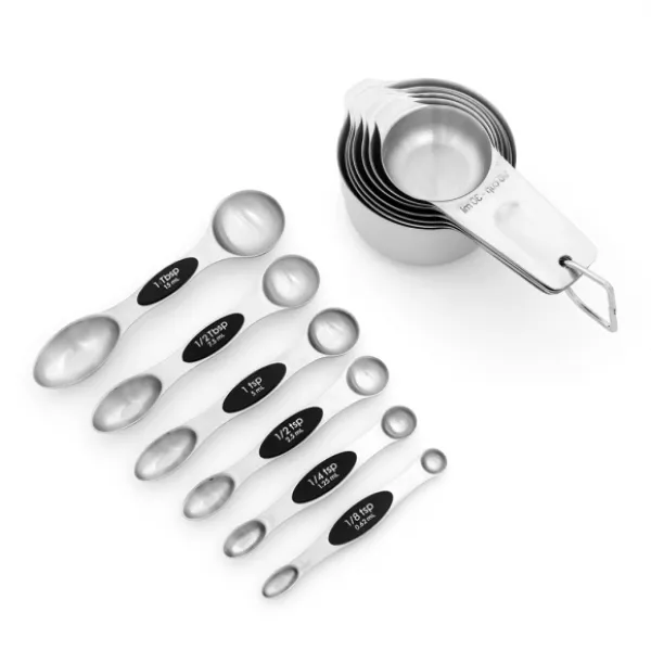 홈쿡 눈금 계량컵 7종 + 양면 계량스푼 6종 세트 블랙