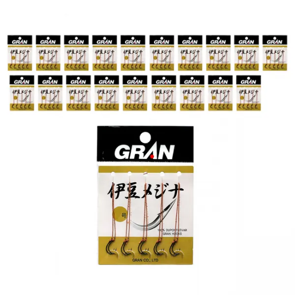 그랑 이두메지나 흑침 2본 묶음 낚싯바늘 20개