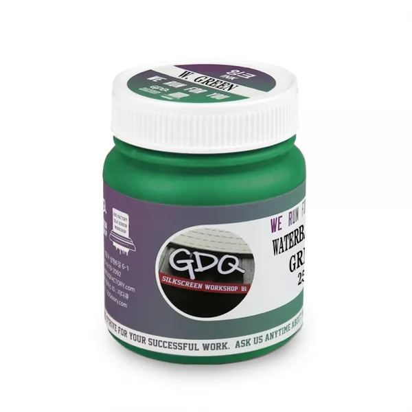 지디큐팩토리 실크스크린 날염용 수성 러버 잉크 500g 녹색