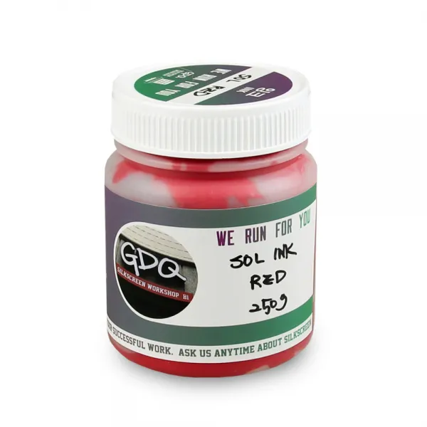 지디큐팩토리 실크스크린 날염용 졸 잉크 800g 레드