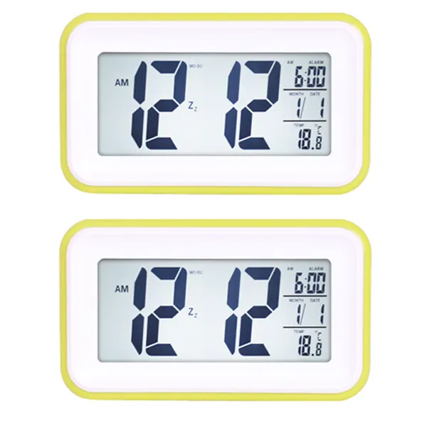 하루이 디지탈 탁상시계 터치형 2p, 라이트그린