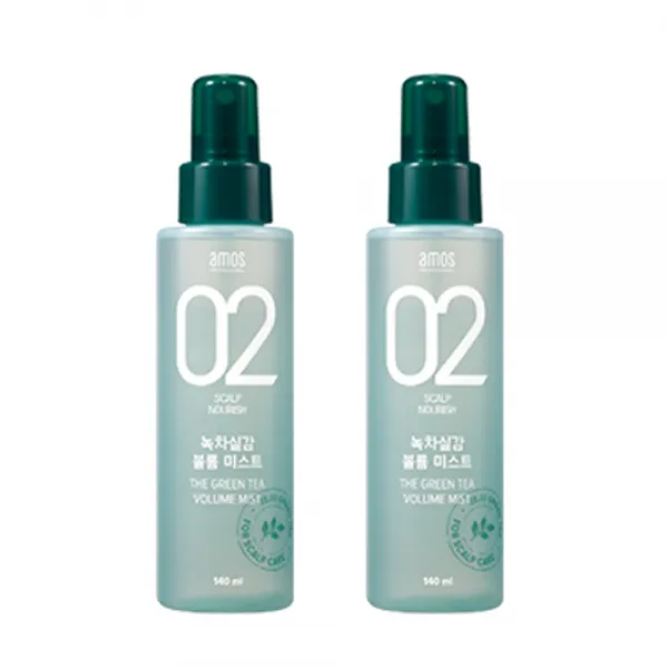 아모스 녹차실감 볼륨 헤어미스트, 140ml, 2개