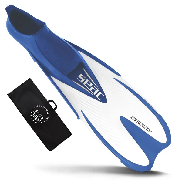 쎄악 스피드 오리발 + 가방 화이트블루