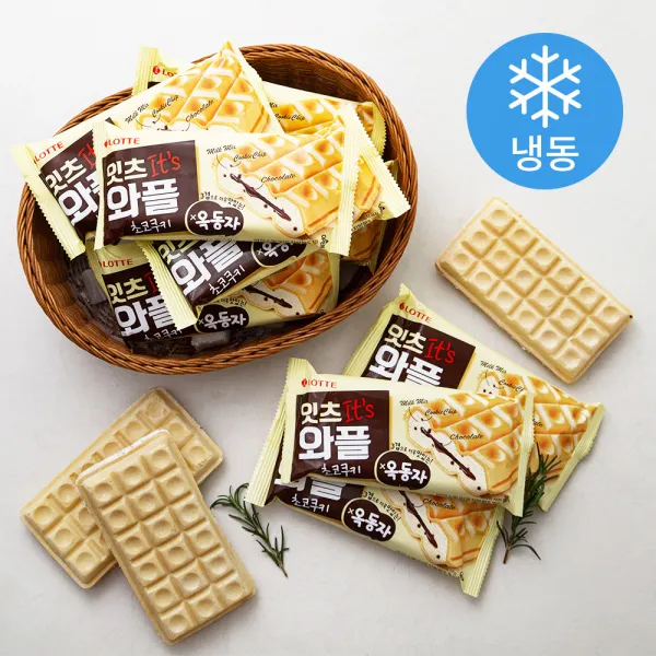 롯데제과 옥동자 모나카 밀크 아이스크림 냉동 140ml 12개