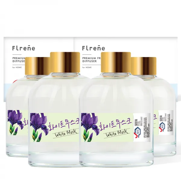 플렌느 실내용 디퓨저 200ml 4p, 화이트 무스크