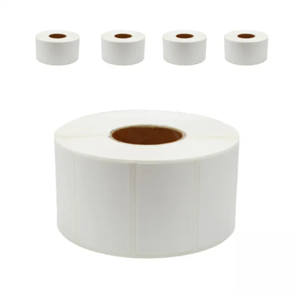 한솔제지 감열지 라벨 가로 5cm X 세로 3cm X 지관 4cm 1500p 5개