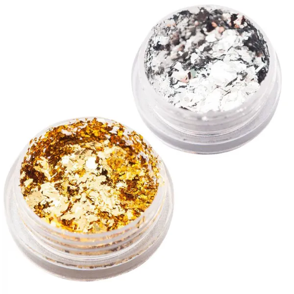 네일은 재료빨 네일 메탈 플레이크 실버 1개