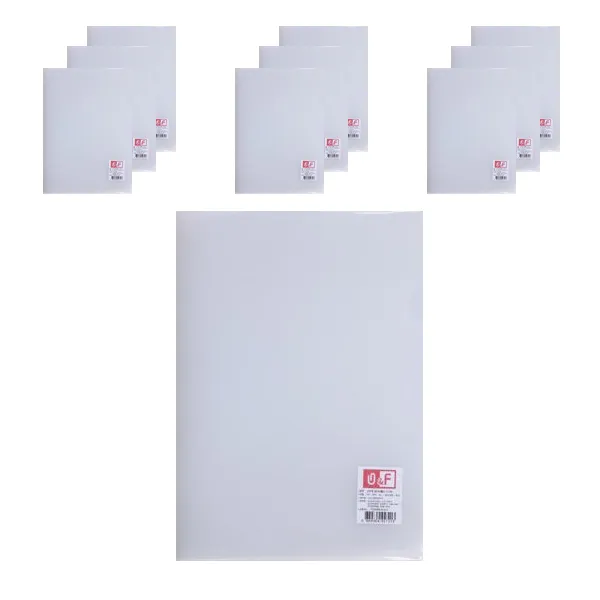 Office&factory 고투명 클리어 홀더 A4 10매 투명 10개