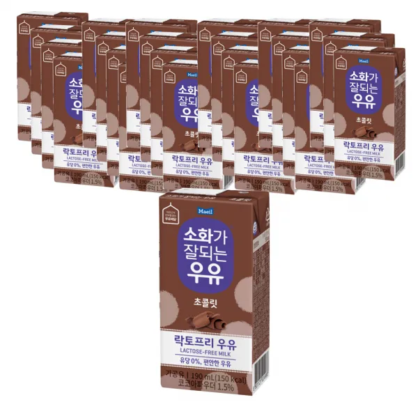 소화가잘되는우유 초콜릿, 190ml, 24개