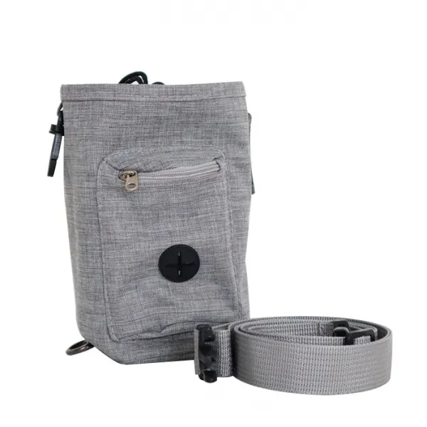 딩동펫 반려동물 스트링 훈련 트릿백 + 허리벨트 그레이 1세트