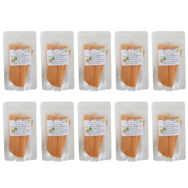 펫츠핸들로 새전용 웰빙 당근 무염국수 간식, 50g, 10개