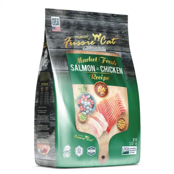 퍼시캣 전연령용 고양이 레시피 사료, 연어 + 치킨 혼합맛, 4.54kg