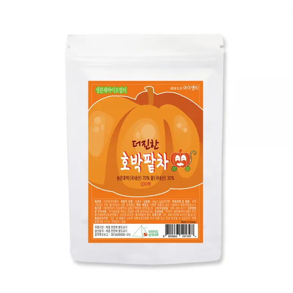 아이앤티 더진한호박팥차 대용량 삼각티백, 1.2g, 50개