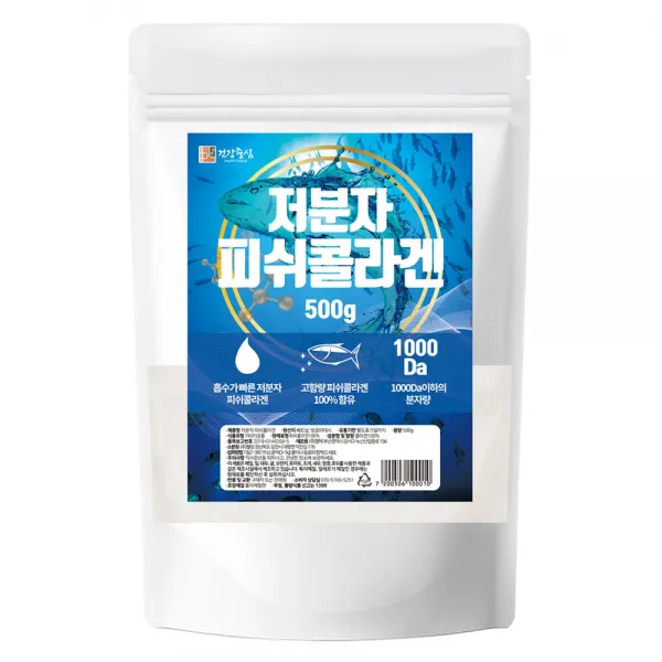 건강중심 저분자 피쉬콜라겐 분말, 500g, 1개