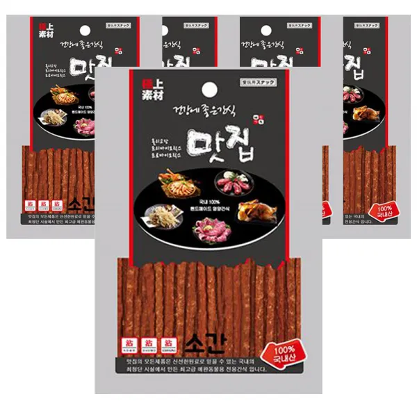극상소재 맛집 강아지 고양이 육표 100g, 소간, 5개
