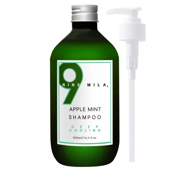 나인밀라 쿨링샴푸 애플민트, 500ml, 1개