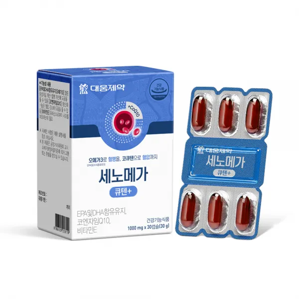 대웅제약 세노메가 큐텐 플러스 장용성 오메가3, 30정, 1개