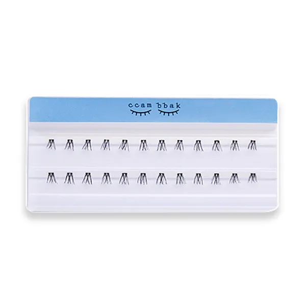 깜빡 인조 속눈썹 8mm Deep Blue Black 1기둥 1개