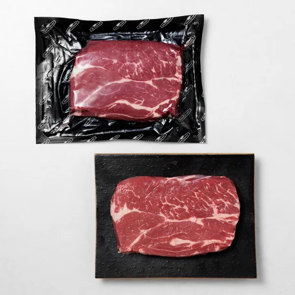 미트엔조이 호주산 곡물비육 척아이롤 냉장 400g 1팩